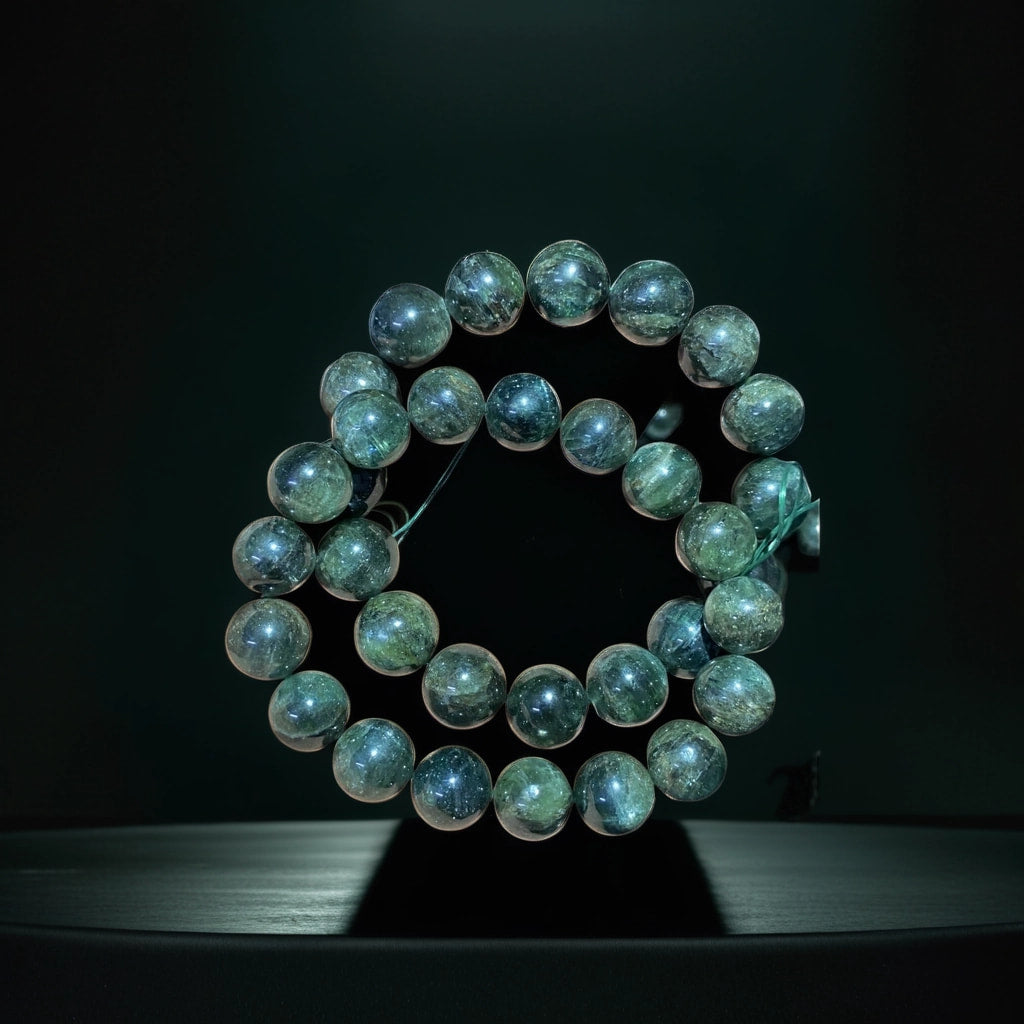 Emerald Crystal - Starry Green Burst Blue Green Crystal Bracelet