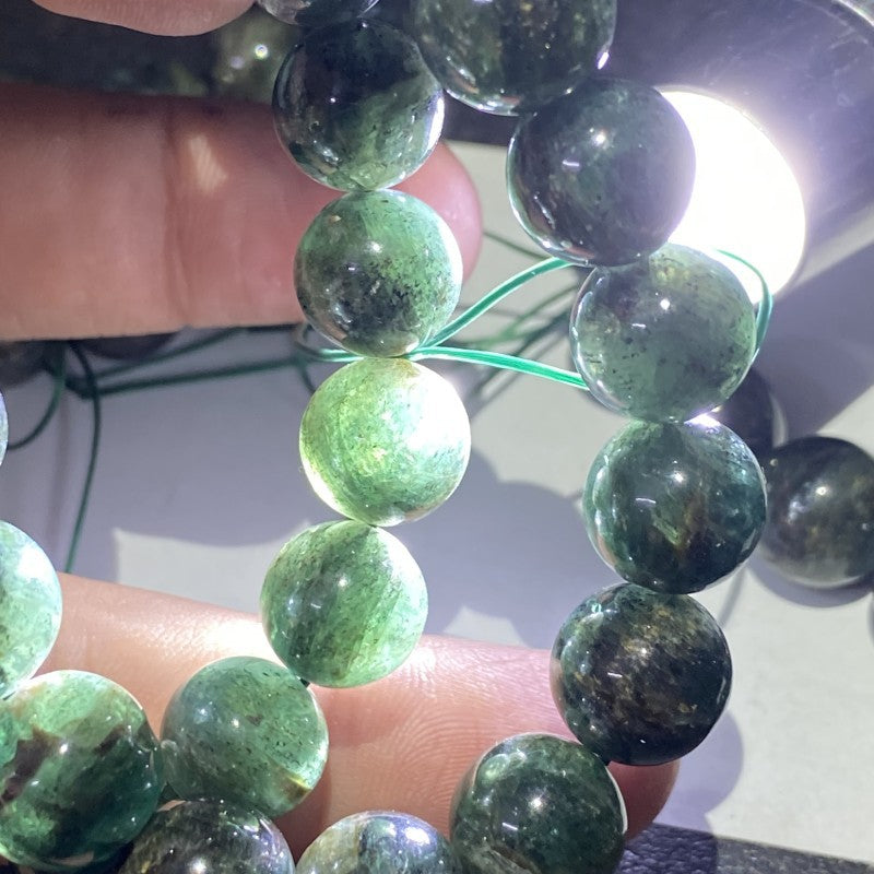 Emerald Crystal - Starry Green Burst Blue Green Crystal Bracelet